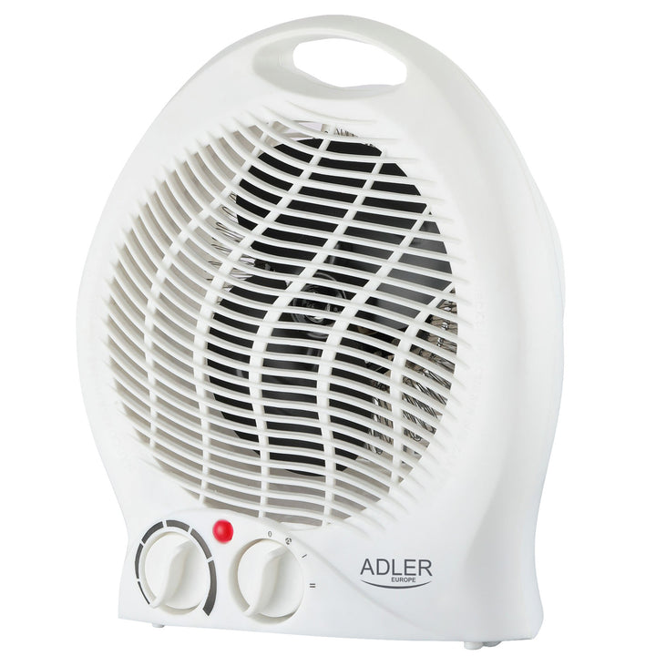 Încălzitor cu ventilator Adler, termostat, funcție ventilator, 2000W, alb, AD 7728