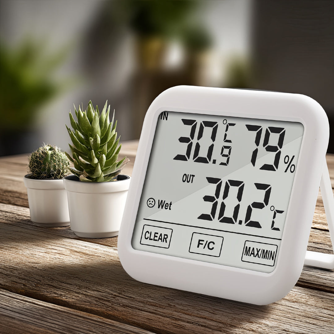 Statie meteo cu sonda externa GreenBlue, GB381, Termometru, Higrometru, cablu de 1.5m, 2 baterii x AAA