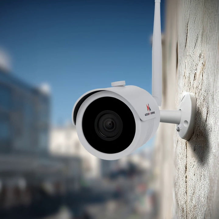 Cameră de supraveghere pentru interior si exterior Maclean, WiFi IP IPC, MCTV-516, infrarosu, alba