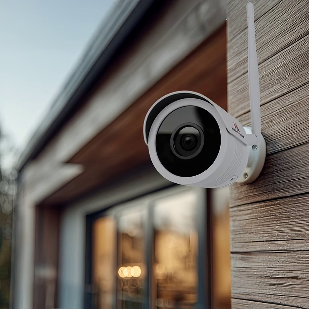 Cameră de supraveghere pentru interior si exterior Maclean, WiFi IP IPC, MCTV-516, infrarosu, alba