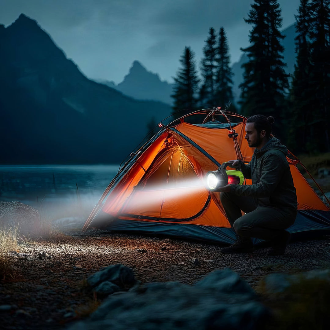 Lanterna LED, 3 in 1, Maclean MCE345, verde, USB, 3 moduri de iluminare