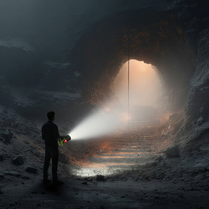 Lanterna LED, 3 in 1, Maclean MCE345, verde, USB, 3 moduri de iluminare