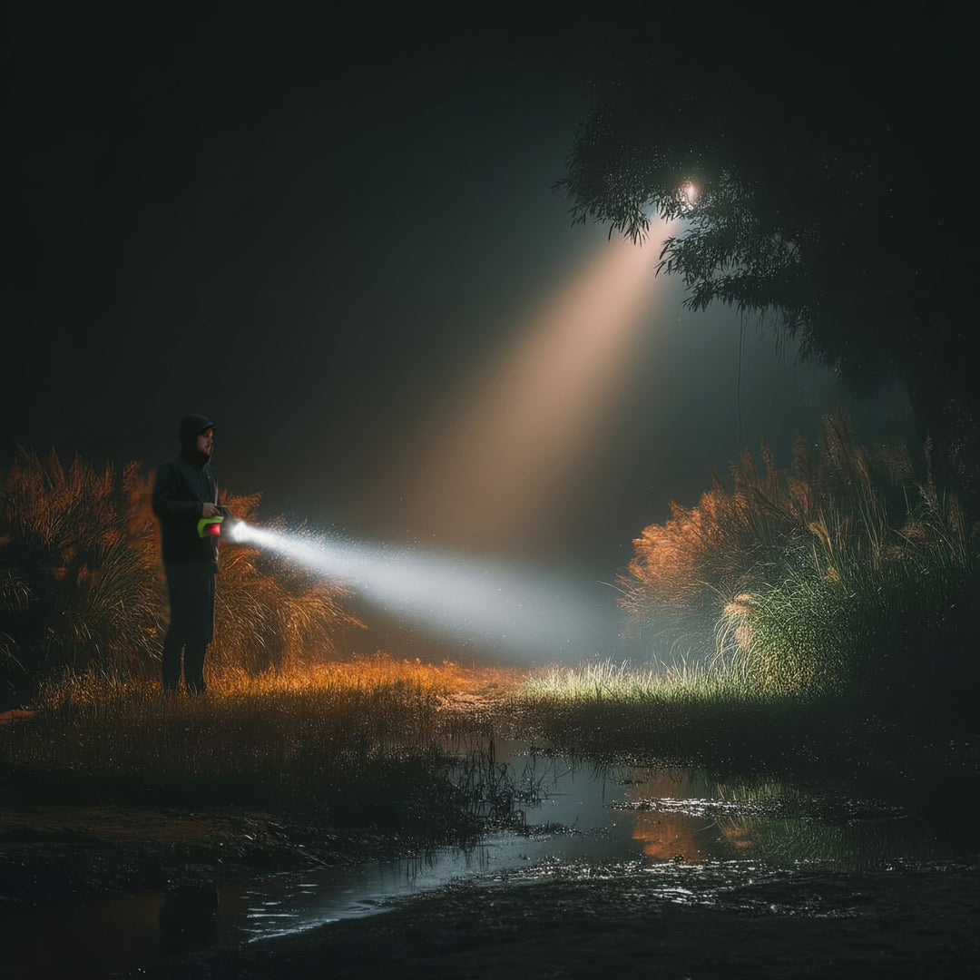 Lanterna LED, 3 in 1, Maclean MCE345, verde, USB, 3 moduri de iluminare