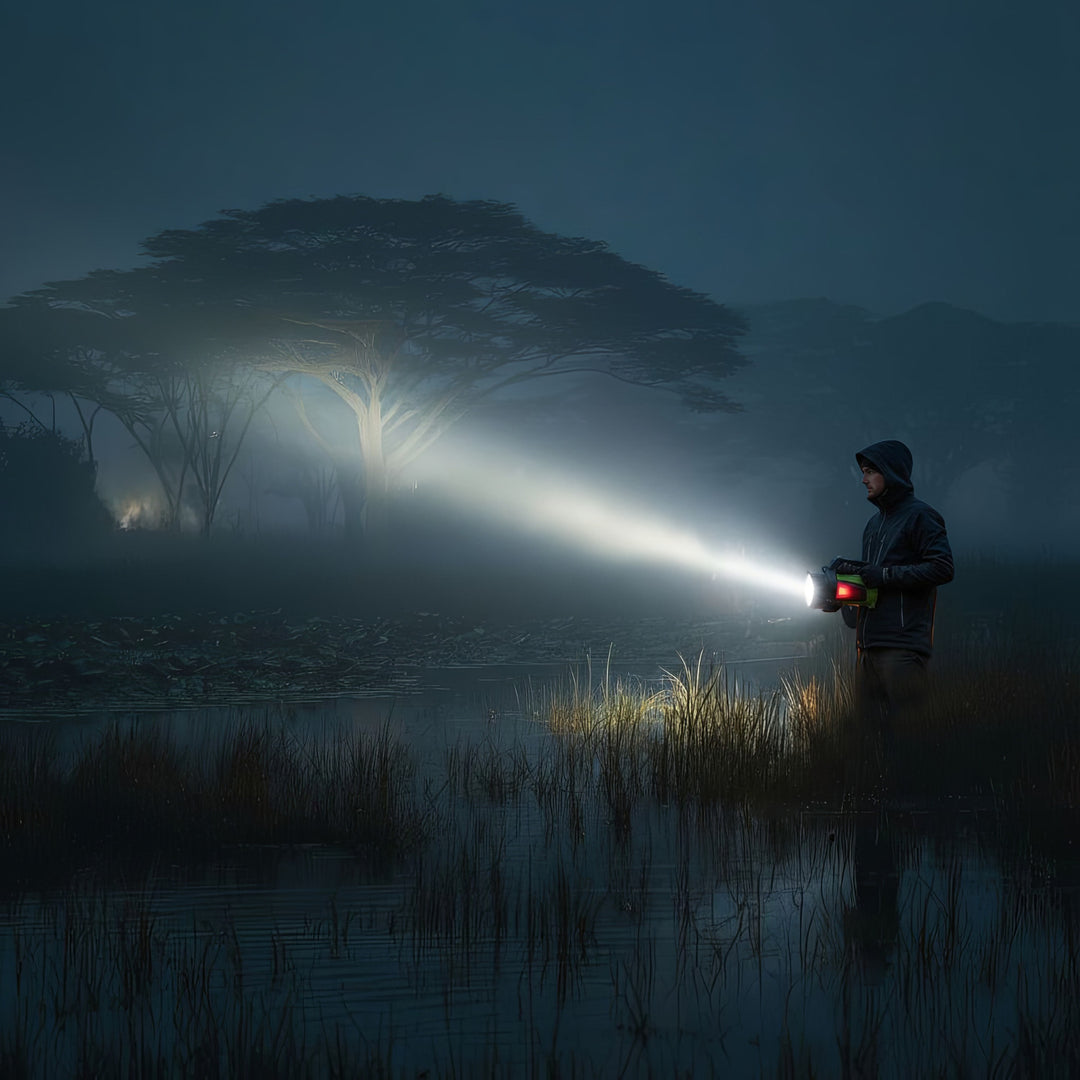 Lanterna LED, 3 in 1, Maclean MCE345, verde, USB, 3 moduri de iluminare