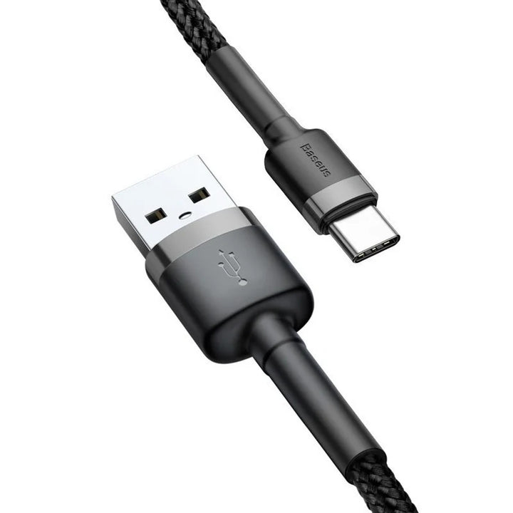 USB - Cablu USB-C 3m Baseus Cafule CATKLF-UG1 Cablu Quick Charge 2A pentru încărcare rapidă