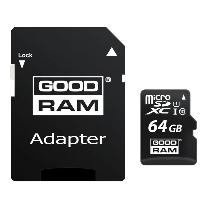 Card de memorie microSD de 64 GB cu adaptor Classpath 10 Goodram