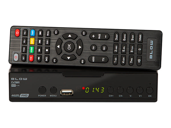 DVB-T/T2 4625FHD H.265 Blow tuner ideal pentru recepția semnalului DVB T2