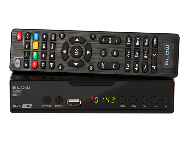 DVB-T/T2 4625FHD H.265 Blow tuner ideal pentru recepția semnalului DVB T2