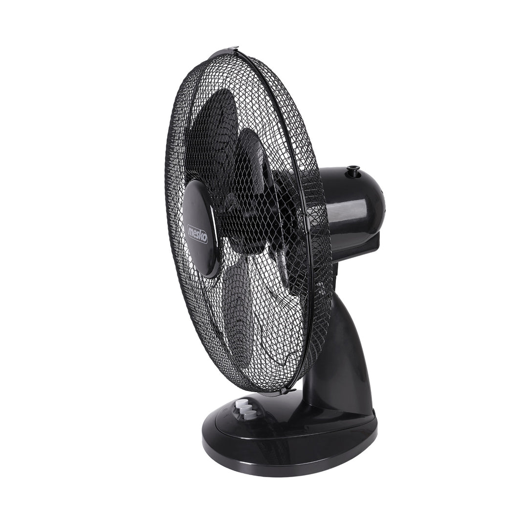 Ventilator de birou 23cm 45W Mesko MS 7308, oscilant, două viteze de ventilație