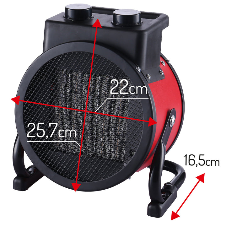 Încălzitor ceramic 2400W Camry CR 7743, reglarea unghiului de suflare pe verticală