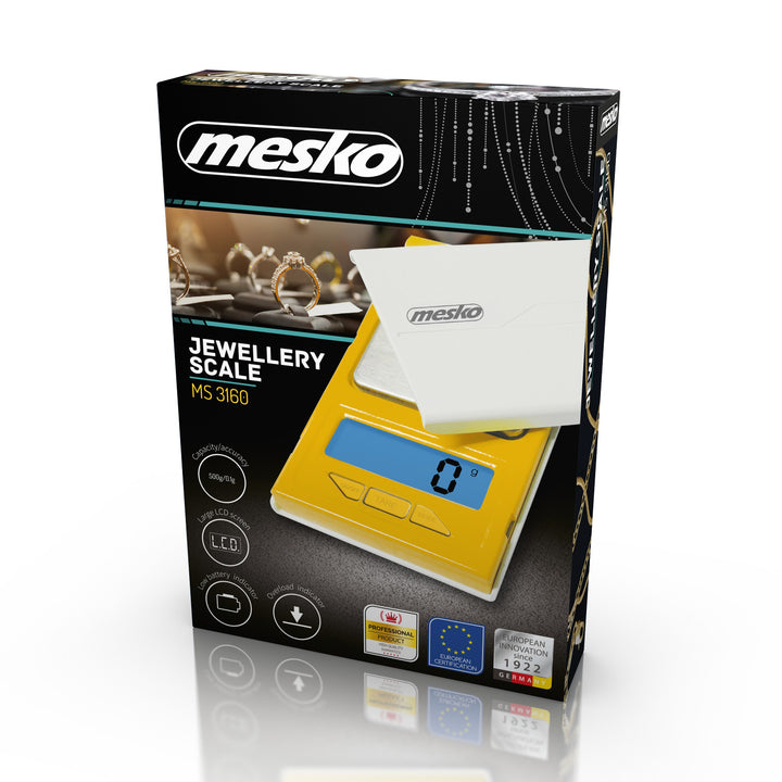 Mesko MS 3160 cântar de precizie pentru bijutier cu funcție de tarare