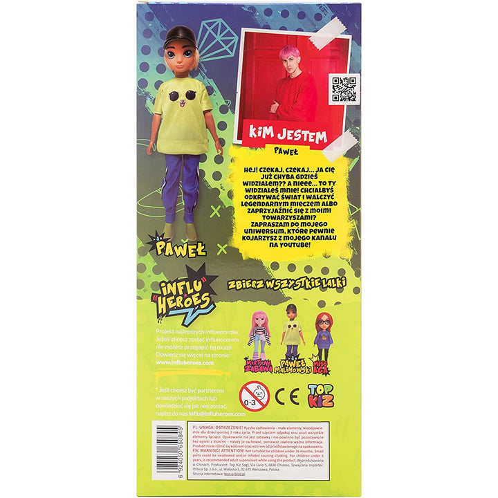 Influ Heroes Pawel Malinowski păpușă de 30 cm cu accesorii