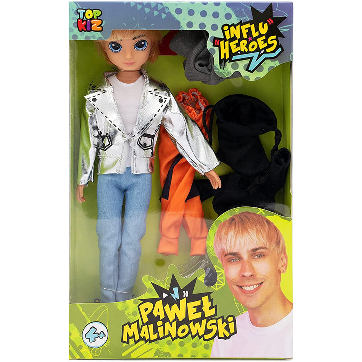 Kit Influ Heroes Pawel Malinowski cu accesorii și haine de schimb