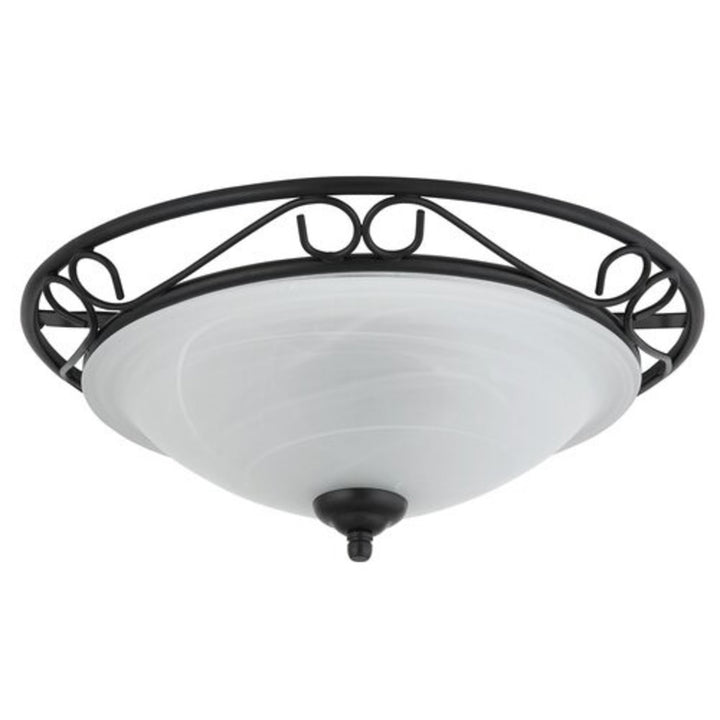 Lampa sufitowa Athen ceilingD37 E27 2x60W negru mat