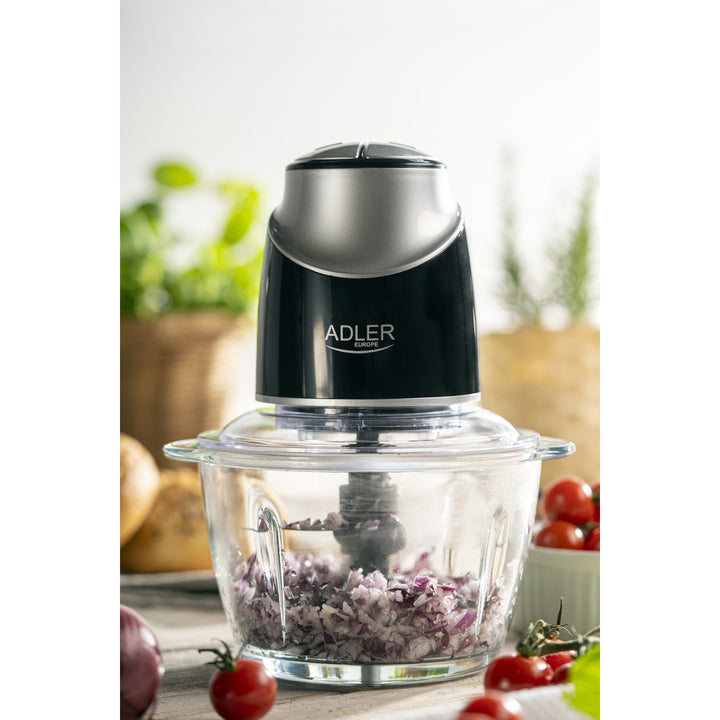 Tocator cu bol de sticlă Adler AD 4082 300W lame din oțel inoxidabil