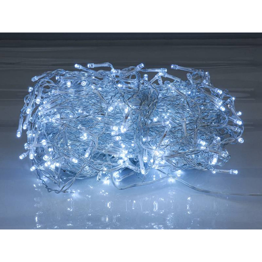 Ghirlandă luminoasă ML50Z 100 icicles 500 Led 15m alb rece IP44
