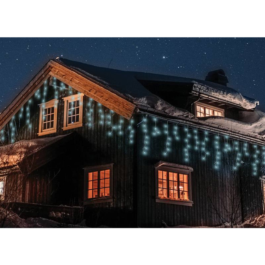 Ghirlandă luminoasă ML51Z 60 icicles 300 Led 8m alb rece IP44
