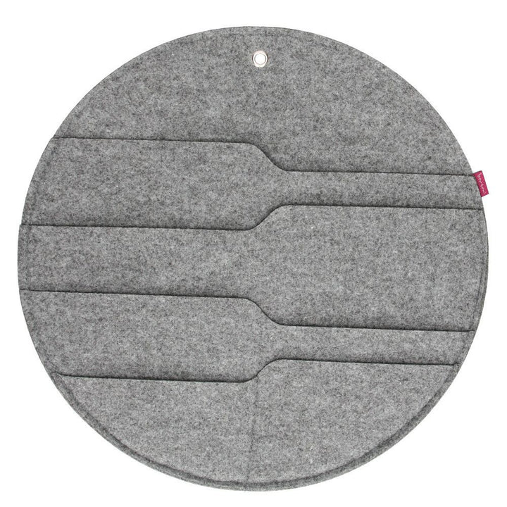 Bertoni organizator de perete din pâslă Circle XL diametru 45 cm - gri, 4 buzunare
