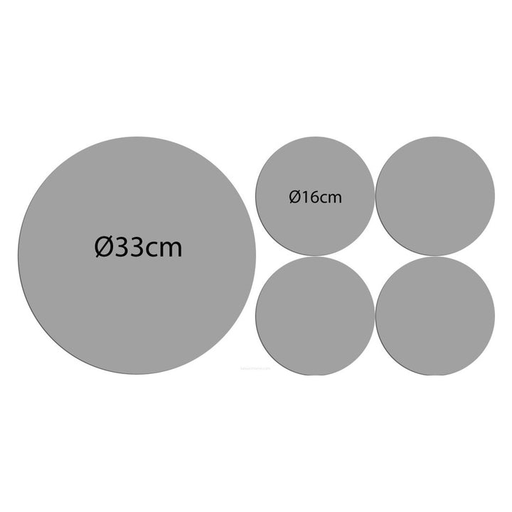 Set covoraș de masă rotund din pâslă 1 + 4 - CONE