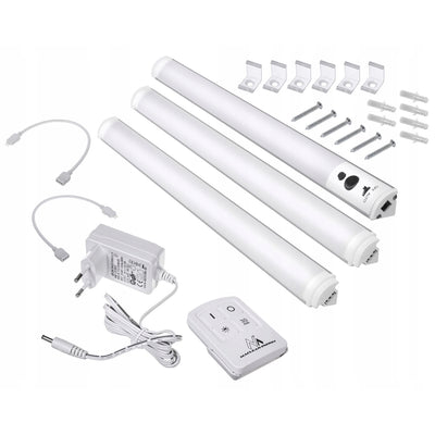Bandă de iluminat cu LED-uri sub dulap + telecomandă
