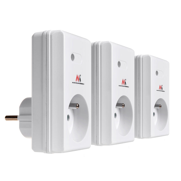 Priză fără fir MCE153 3 buc. 3600W + 2 telecomenzi + baterii pentru telecomenzi