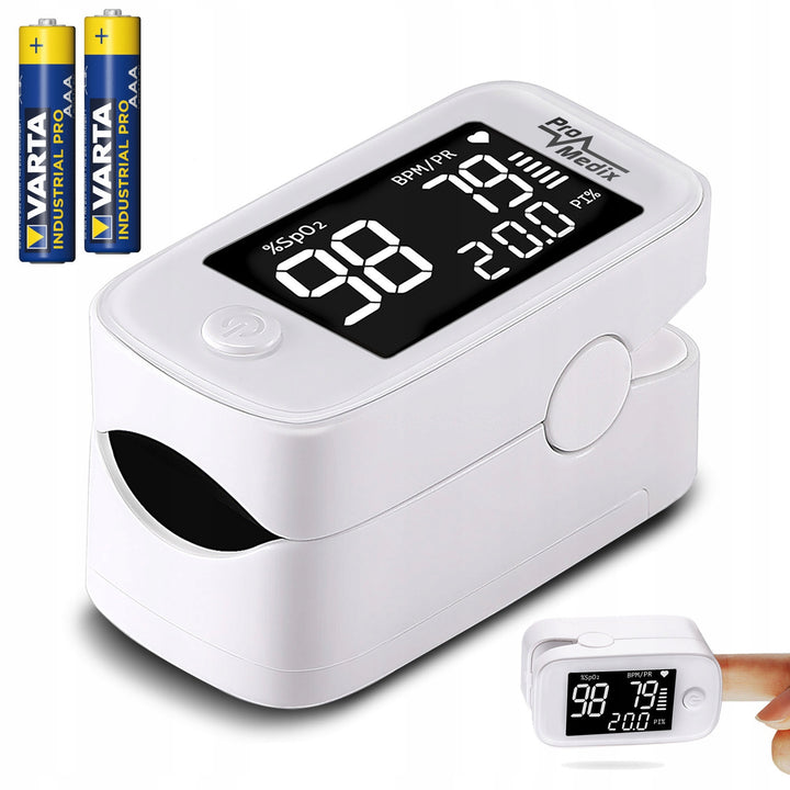 Oximetru de puls medical ProMedix PS-870 + baterii