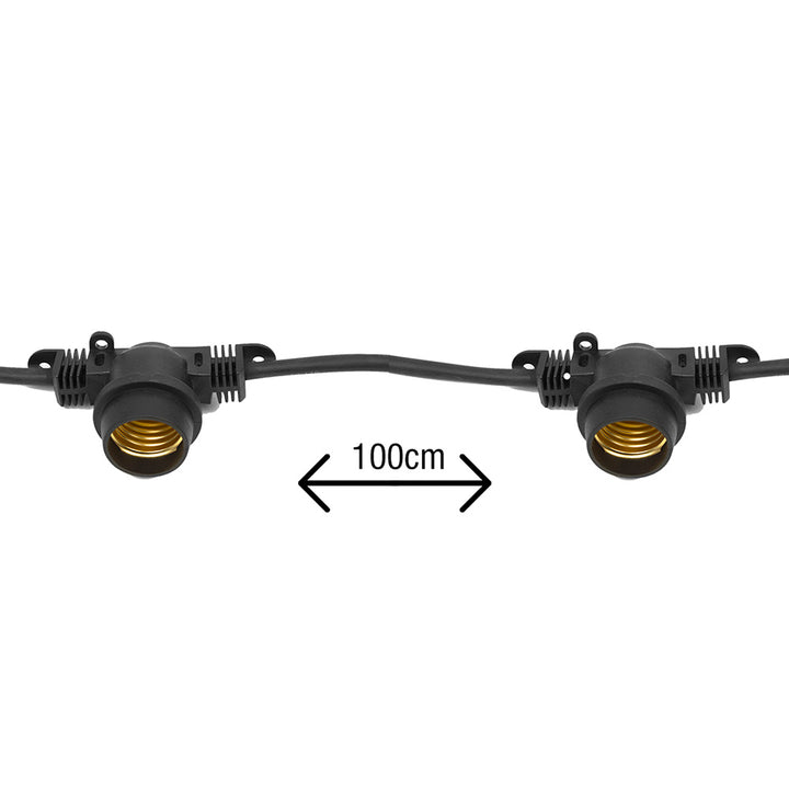 Ghirlandă de lumină de grădină 10m lanț LED bec MCE410