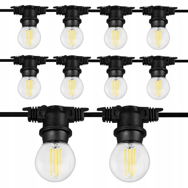 Ghirlandă de lumină de grădină 10m lanț LED bec MCE410