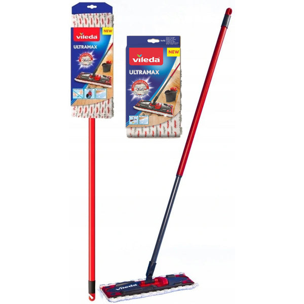 Vileda Ultramax mop cu mâner + o rezervă suplimentară de mop