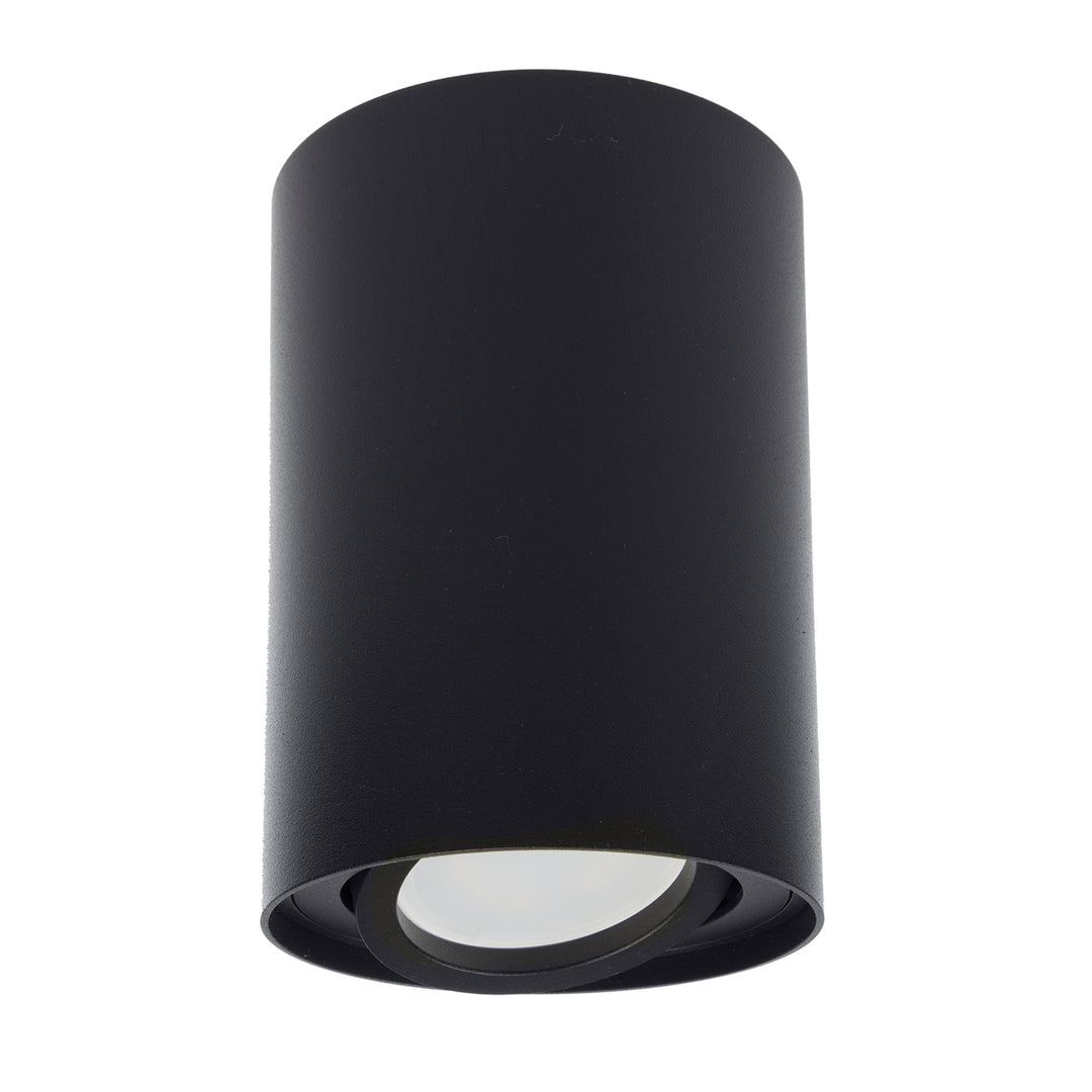 Maclean Round Plafond negru MCE422 B + bec LED GU10 5W 4000K