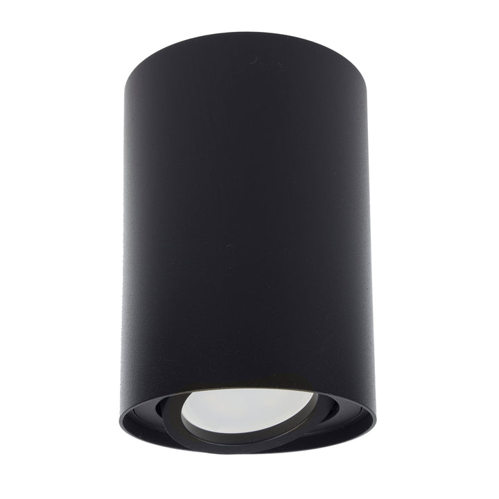 Maclean Round Plafond negru MCE422 B + bec LED GU10 5W 4000K