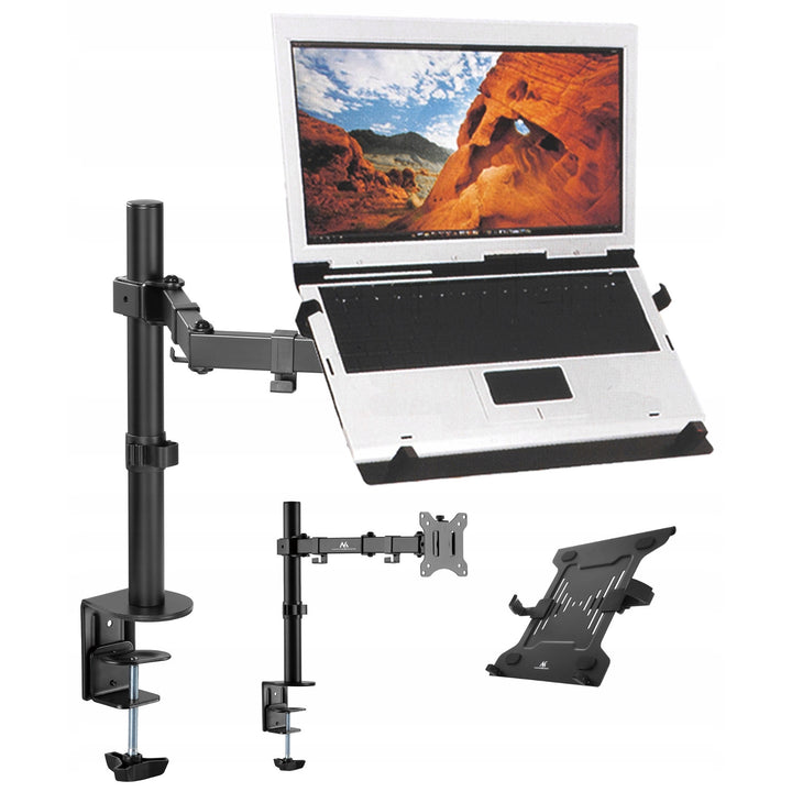Maclean MC-883 negru pivotant negru suport pentru laptop de birou