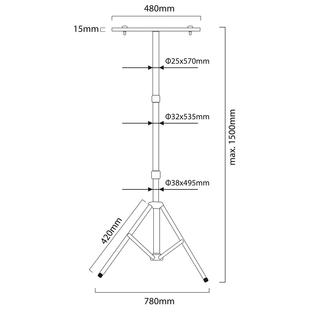 2× halogen alb neutru 4000 lm 50 W + trepied + cablu de 5 m.