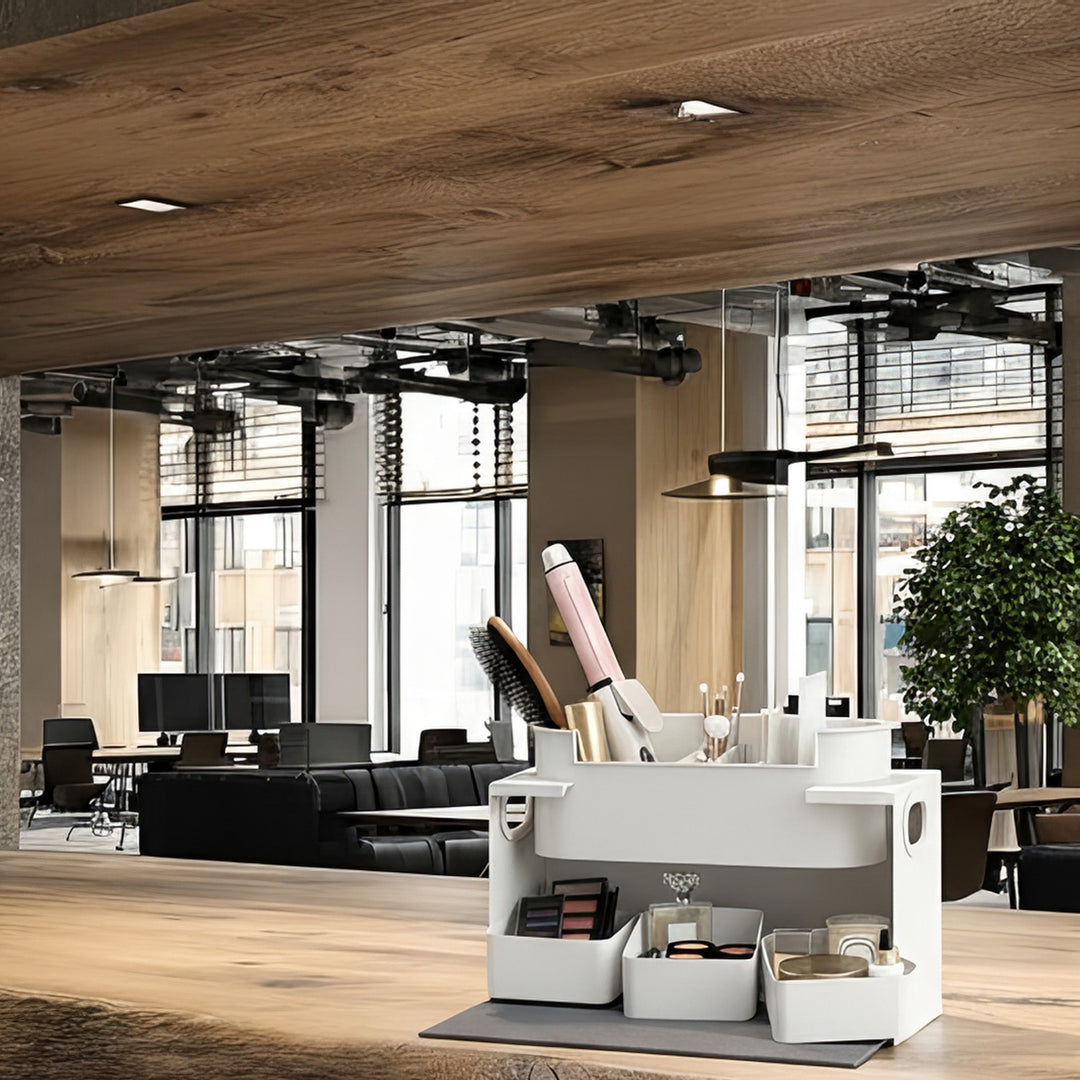 Organizator pentru cosmetice Maclean MC-479, 36.7 x 15 x 22 cm, alb