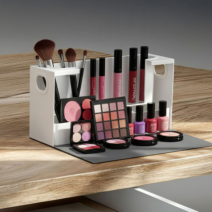 Organizator pentru cosmetice Maclean MC-479, 36.7 x 15 x 22 cm, alb