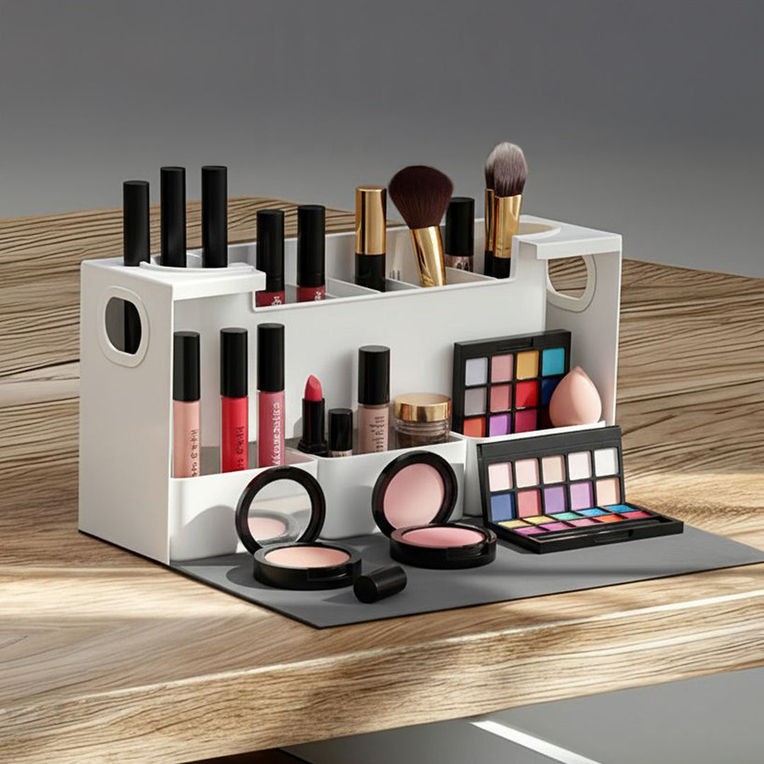 Organizator pentru cosmetice Maclean MC-479, 36.7 x 15 x 22 cm, alb