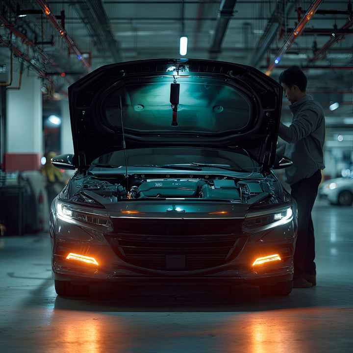 Lampa pentru atelier magnetica Maclean MCE307, COB, 2x1200mAh, rosu