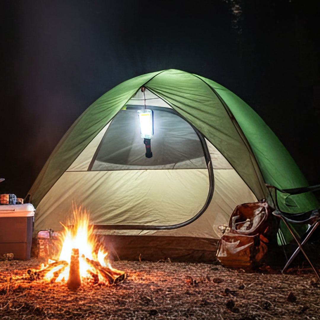 Lampa pentru atelier magnetica Maclean MCE307, COB, 2x1200mAh, rosu