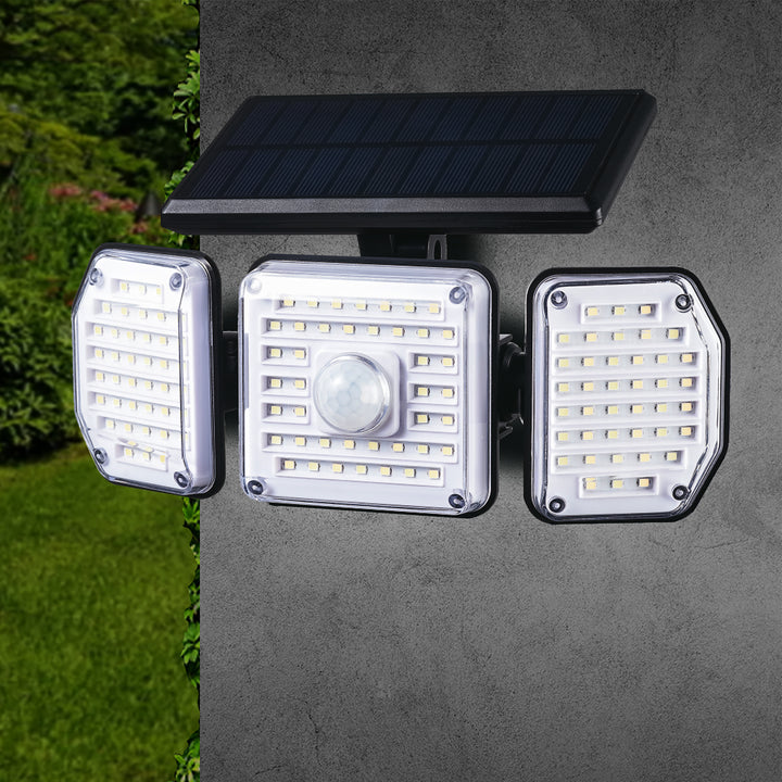 Lampa solara LED cu senzor de amurg si de miscare Maclean MCE615, 1.5 W, negru