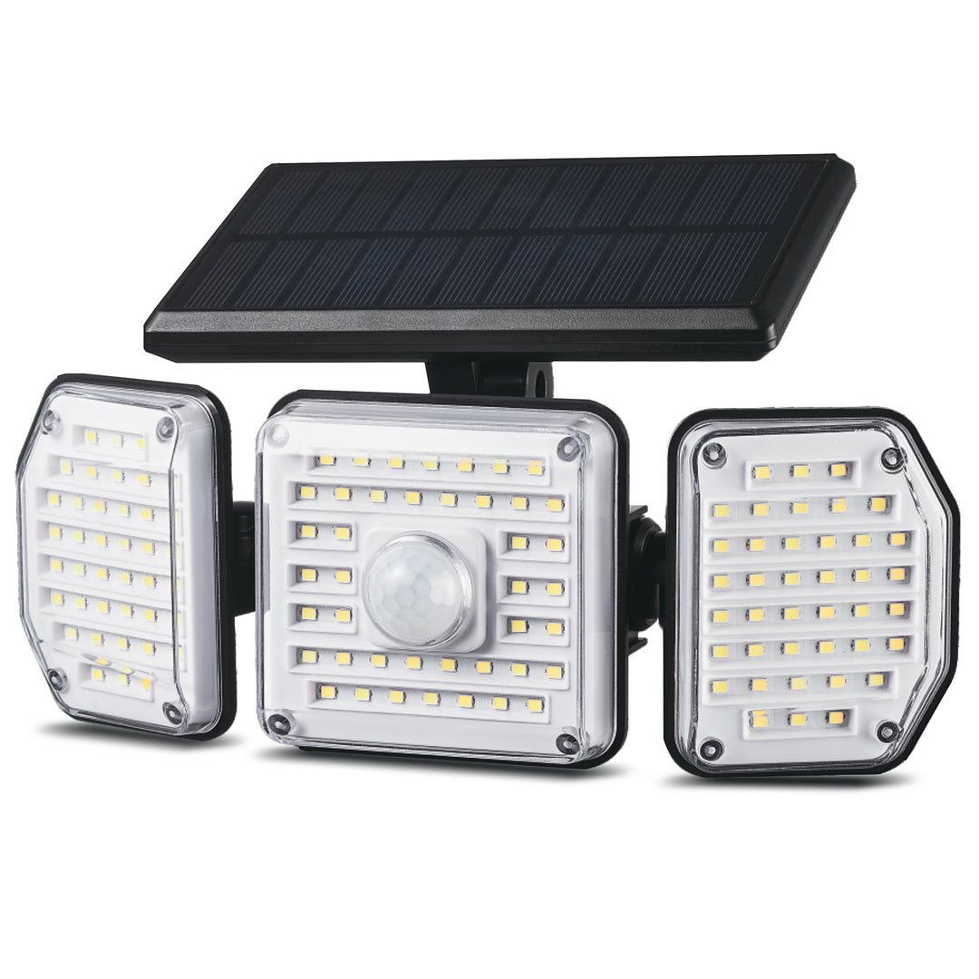 Lampa solara LED cu senzor de amurg si de miscare Maclean MCE615, 1.5 W, negru