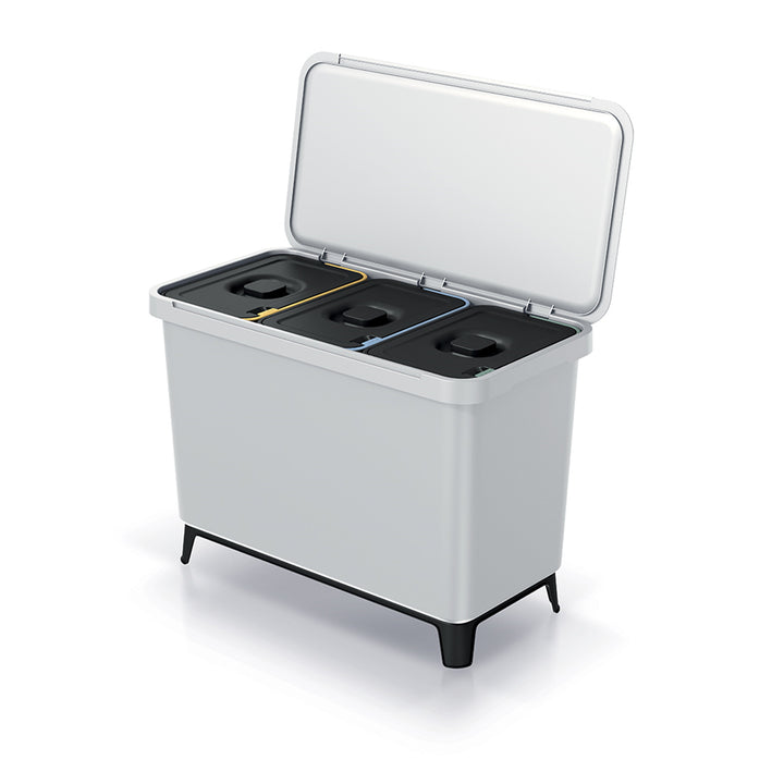 Coș de reciclare Keden SYSTEMA - 3x10 gri cenușă