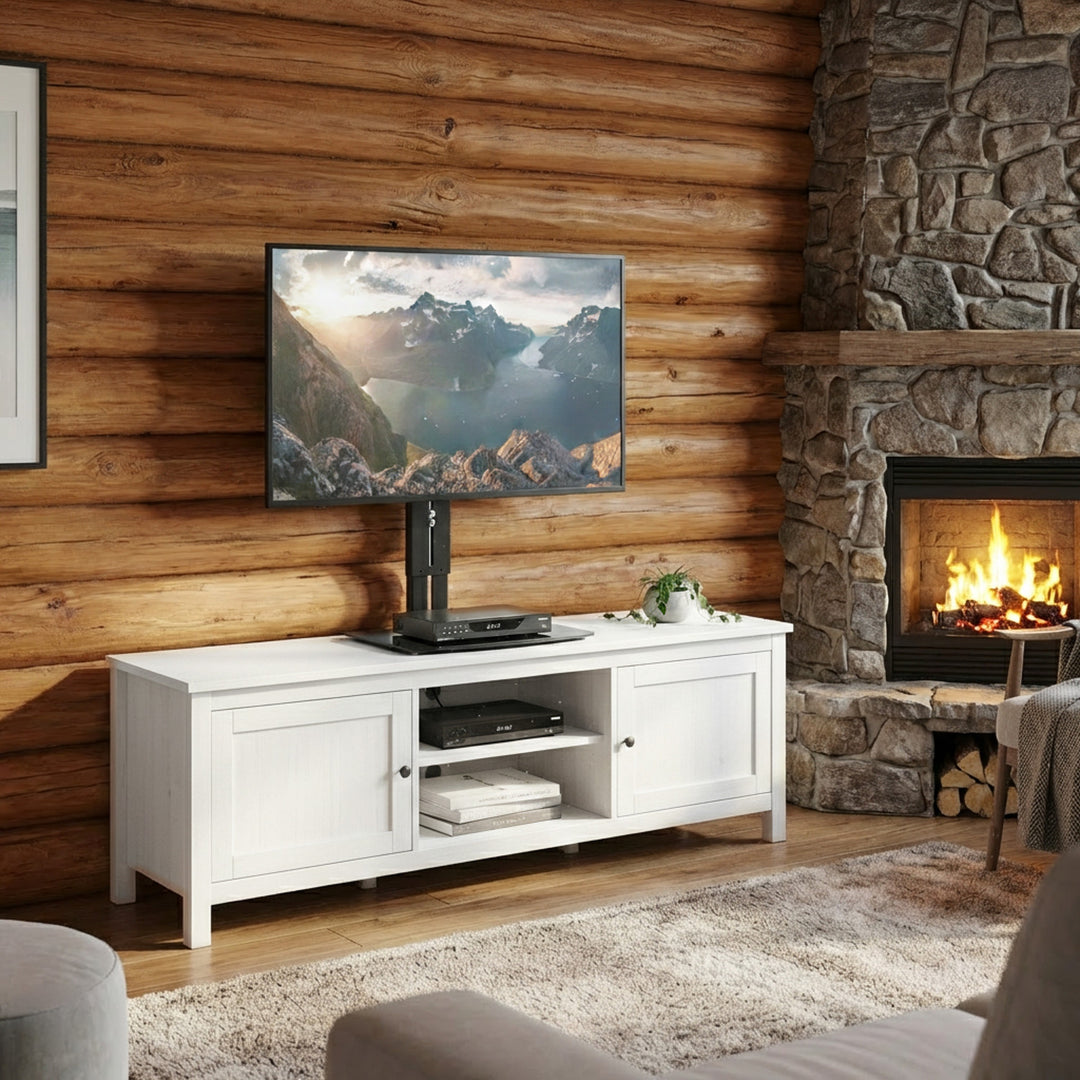 Suport de perete pentru televizor cu raft Maclean, max. 20 kg, max. VESA 200x200, pentru televizoare de 15-42", MC-451