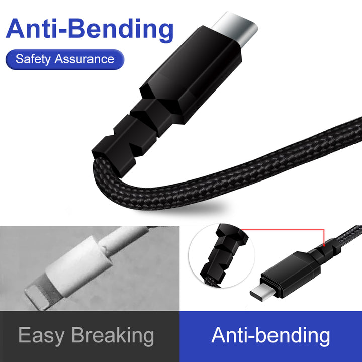 Cablu 2 x USB-C 15W Maclean, suportă QC 3.0, transfer de date, 3A, , negru, lungime 2m, MCE494