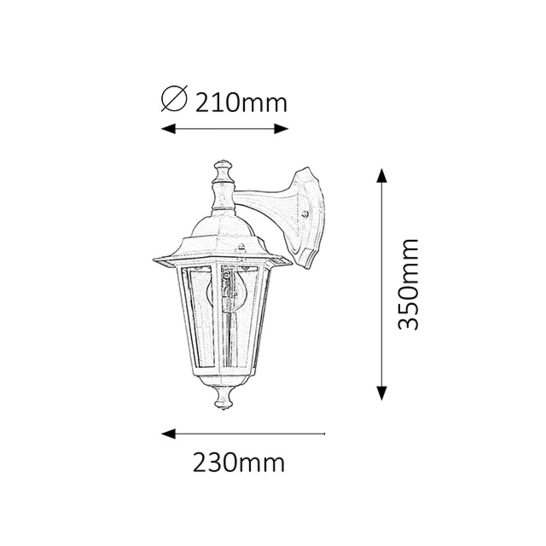 Rabalux Velence lampă de perete 8202 60W negru E27 design elegant
