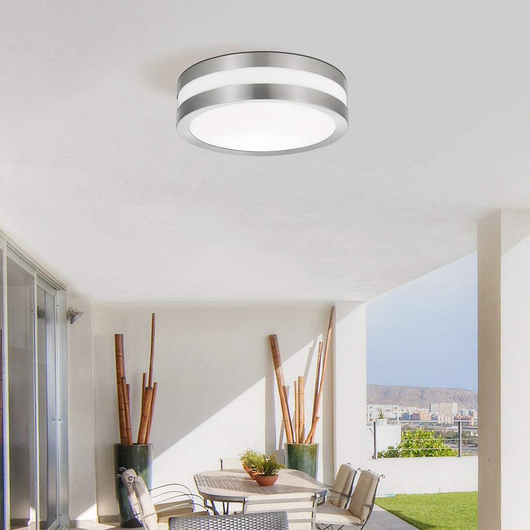 Plafonieră Rabalux pentru exterior stuttgart 8220 - culoare crom satinat