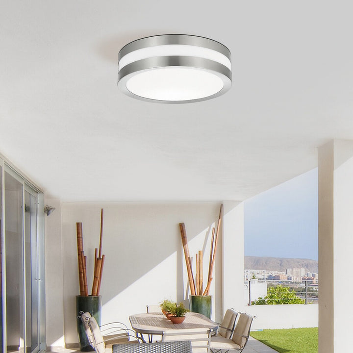 Plafonieră Rabalux pentru exterior stuttgart 8220 - culoare crom satinat