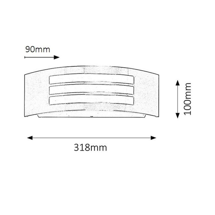 Rabalux roma 8410 lampă de perete pentru exterior - culoare crom satinat