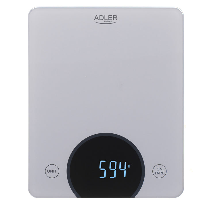 Adler AD 3173s Cântar de bucătărie până la 10 kg LED Dimensiuni 20 x 16 cm
