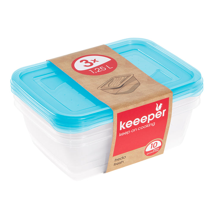 Keeeper Fredo Fresh Set de 3 recipiente de 1,25 l 3067563200000