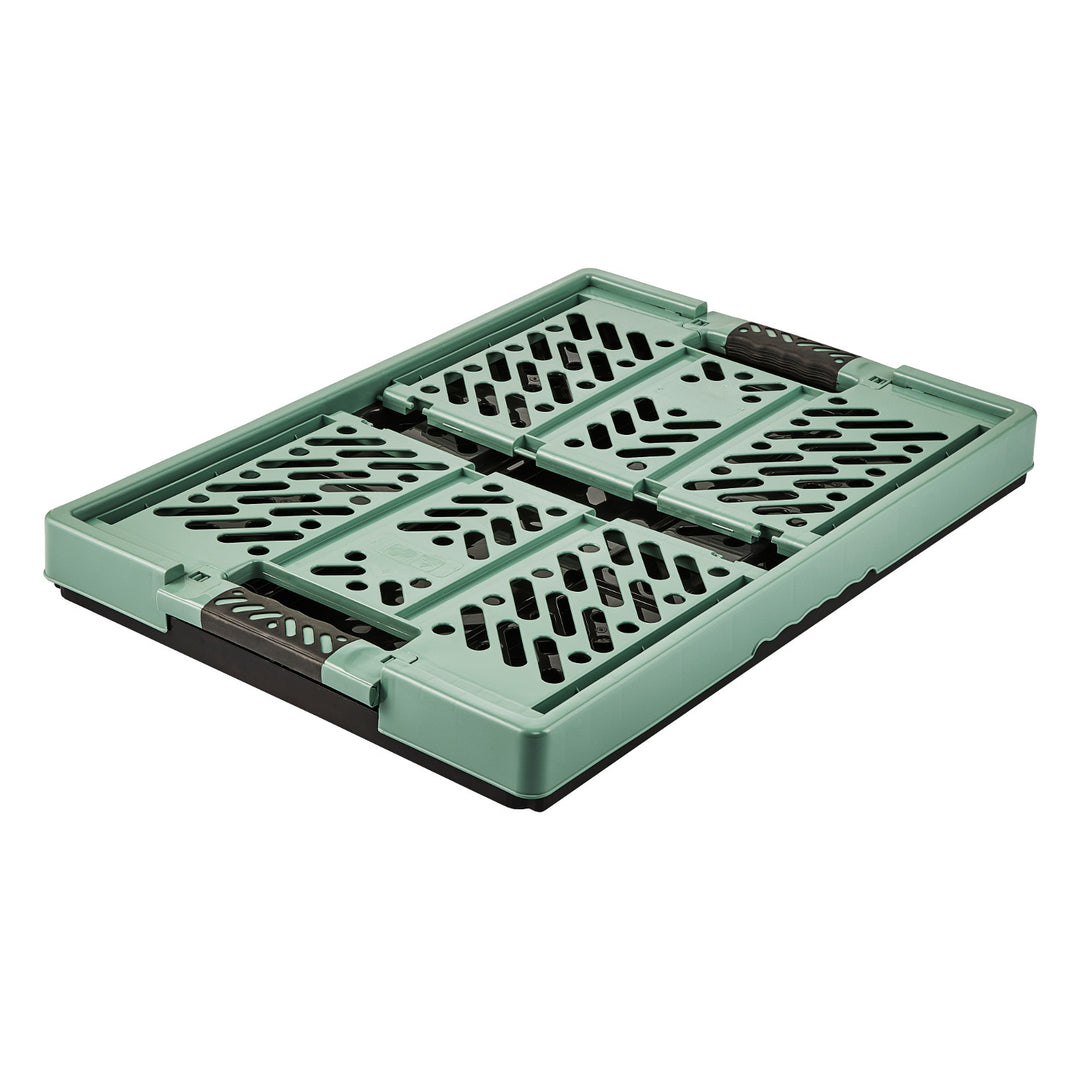 Coș de plastic multifuncțional pliabil verde Keeeper